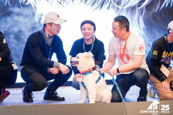 Volunteers, Dr Dog at the symposium