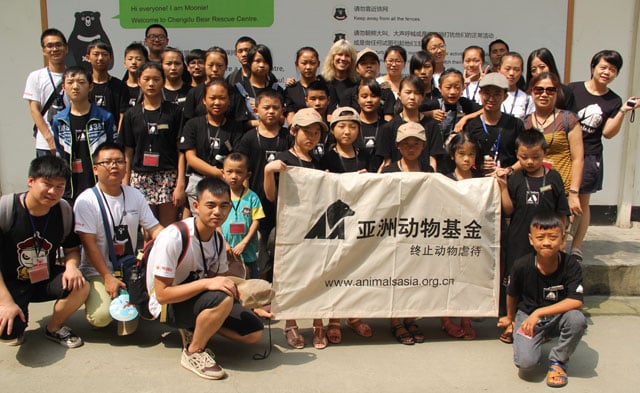 Chengdu visit group photo