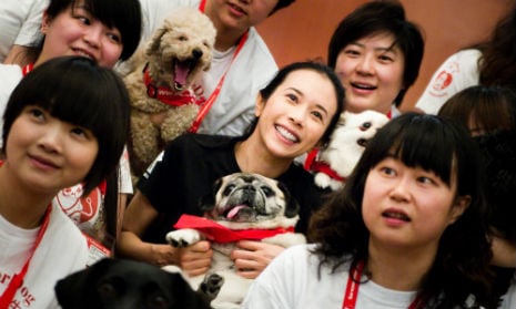 Dr karen with Dr Dog volunteers