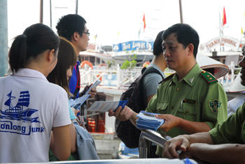 Forest Rangers and tourists